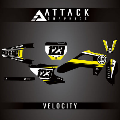 Attack Graphics Custom Velocity Complete Bike Graphics Kit#206982-P1