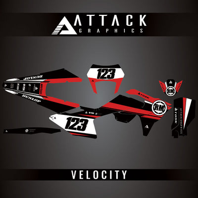 Attack Graphics Custom Velocity Complete Bike Graphics Kit#206982-P1