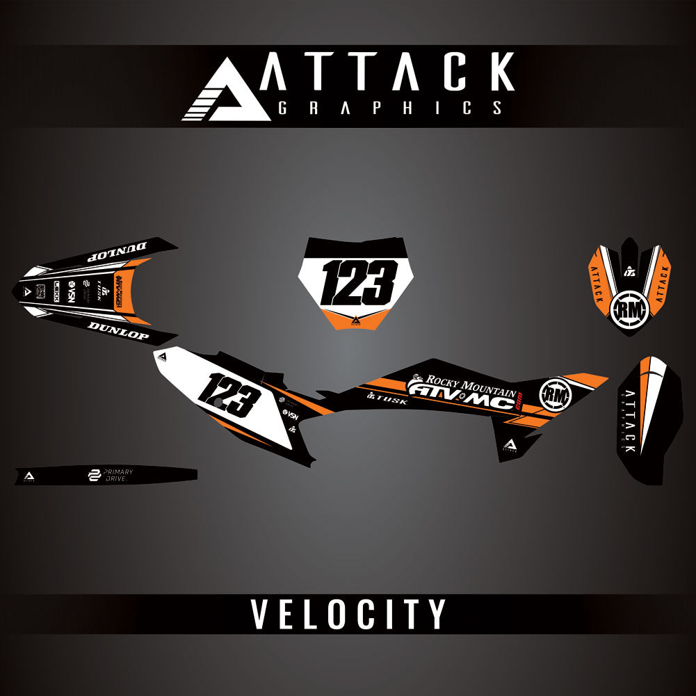 Attack Graphics Custom Velocity Complete Bike Graphics Kit#206982-P1