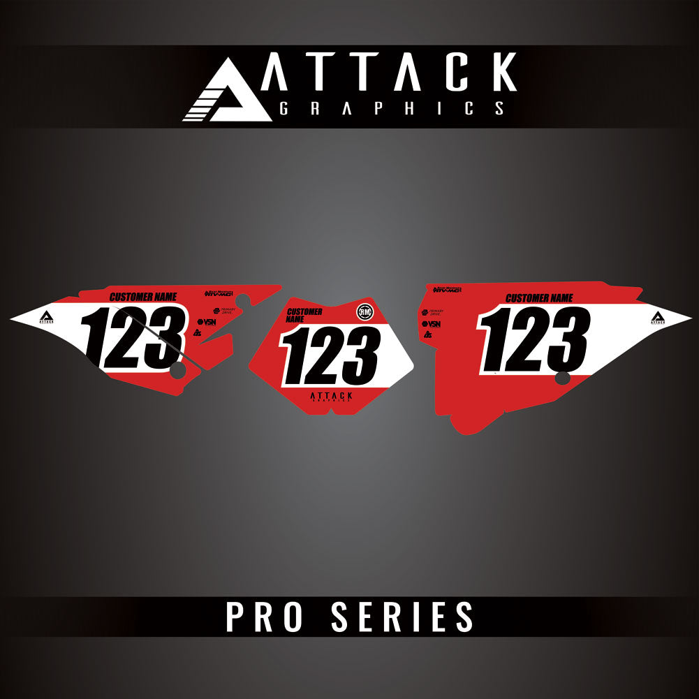 Attack Graphics Pro Series Number Plate Backgrounds#206985-P