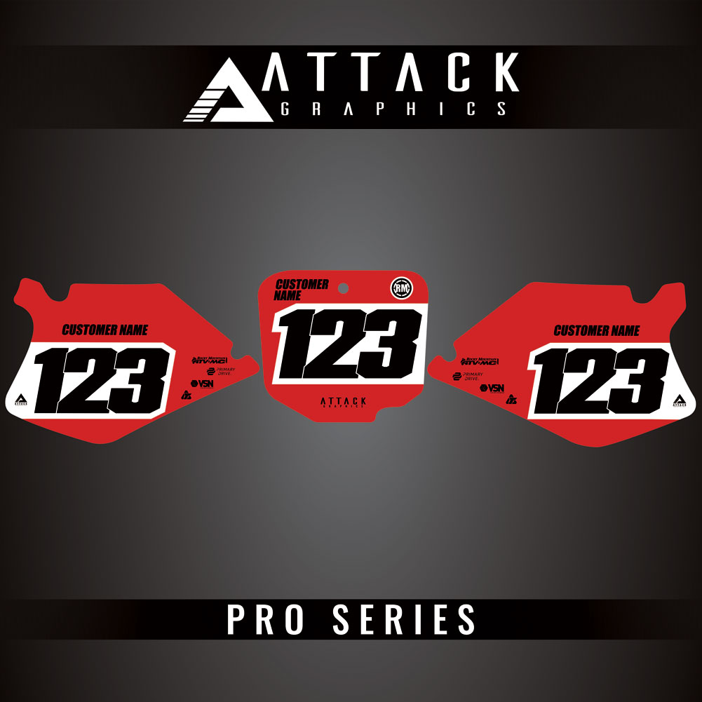 Attack Graphics Pro Series Number Plate Backgrounds#206985-P