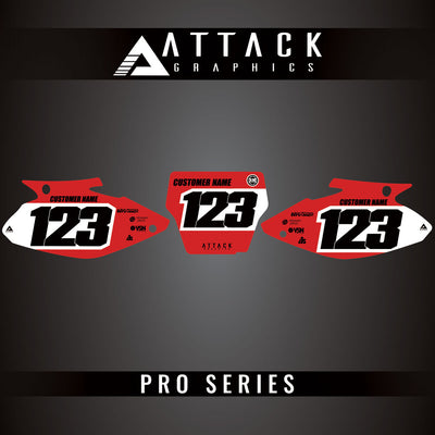 Attack Graphics Pro Series Number Plate Backgrounds#206985-P