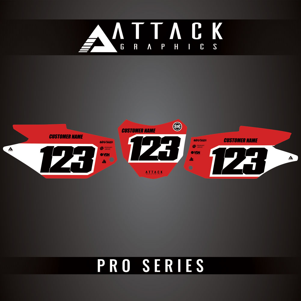 Attack Graphics Pro Series Number Plate Backgrounds#206985-P