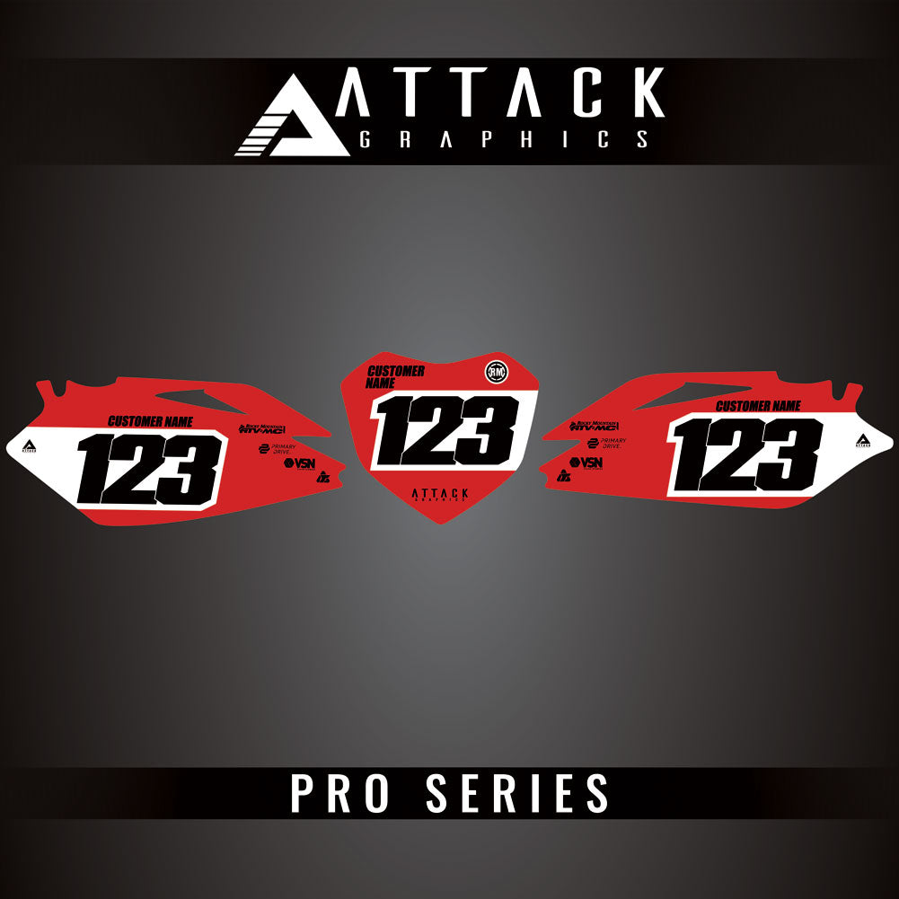 Attack Graphics Pro Series Number Plate Backgrounds#206985-P