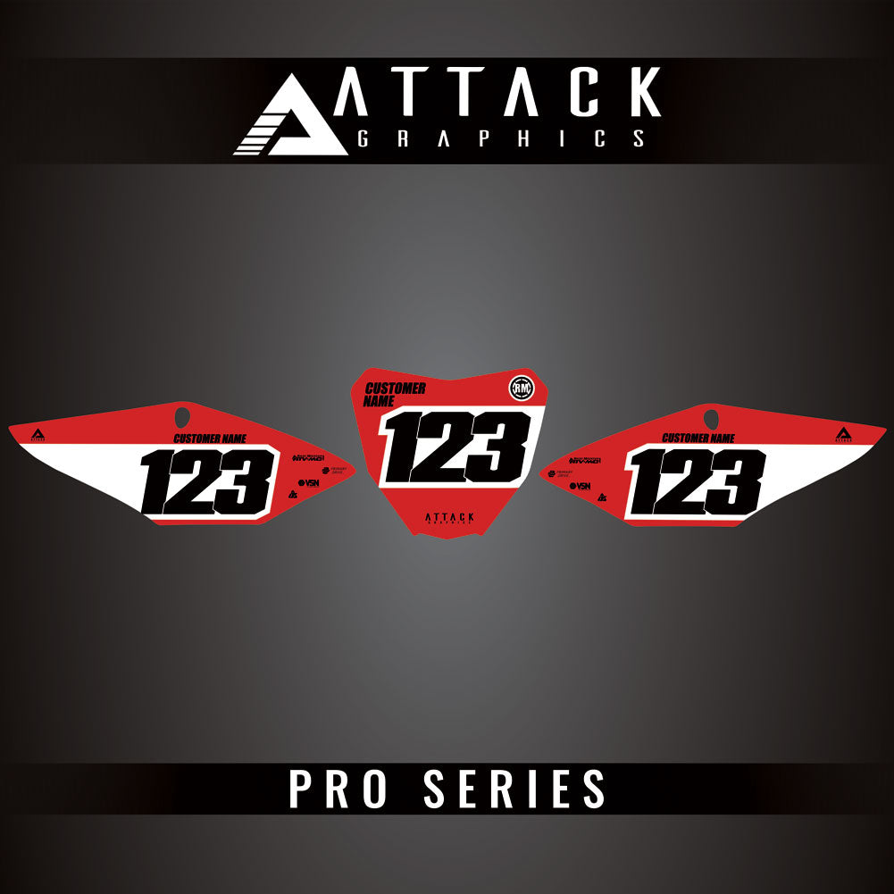 Attack Graphics Pro Series Number Plate Backgrounds#206985-P