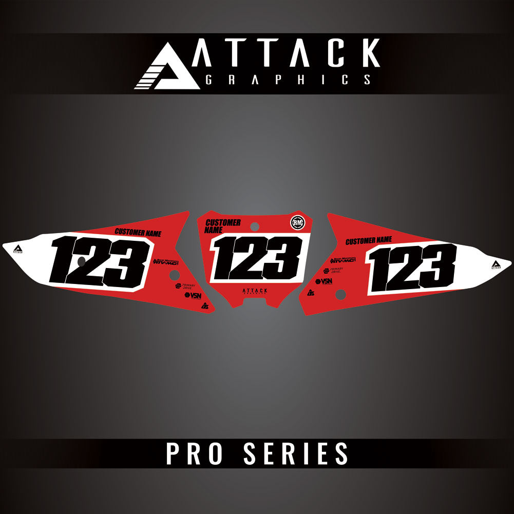 Attack Graphics Pro Series Number Plate Backgrounds#206985-P