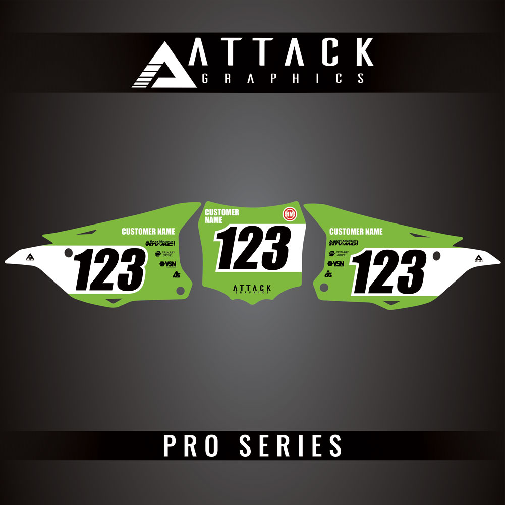 Attack Graphics Pro Series Number Plate Backgrounds#206985-P