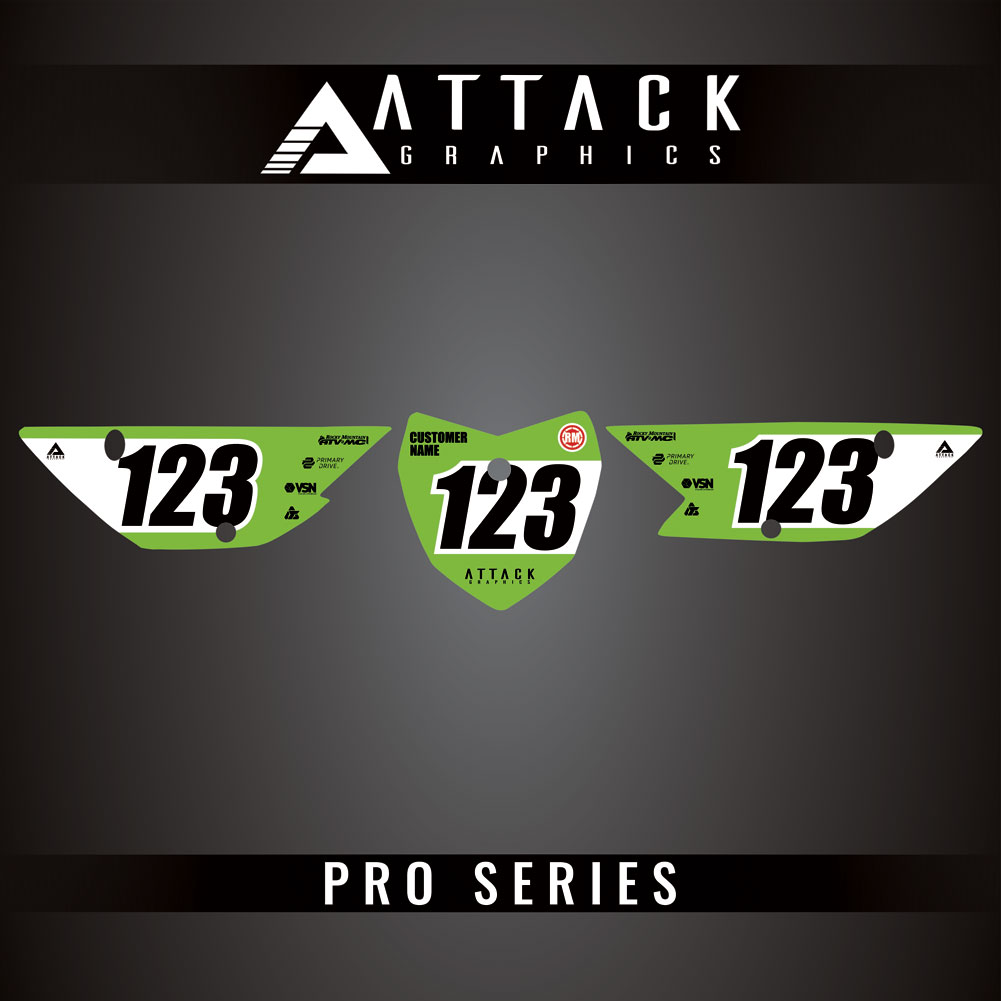 Attack Graphics Pro Series Number Plate Backgrounds#206985-P