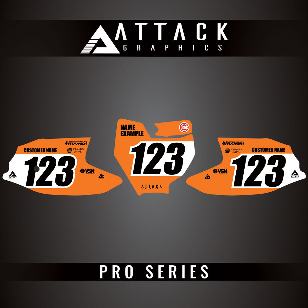 Attack Graphics Pro Series Number Plate Backgrounds#206985-P