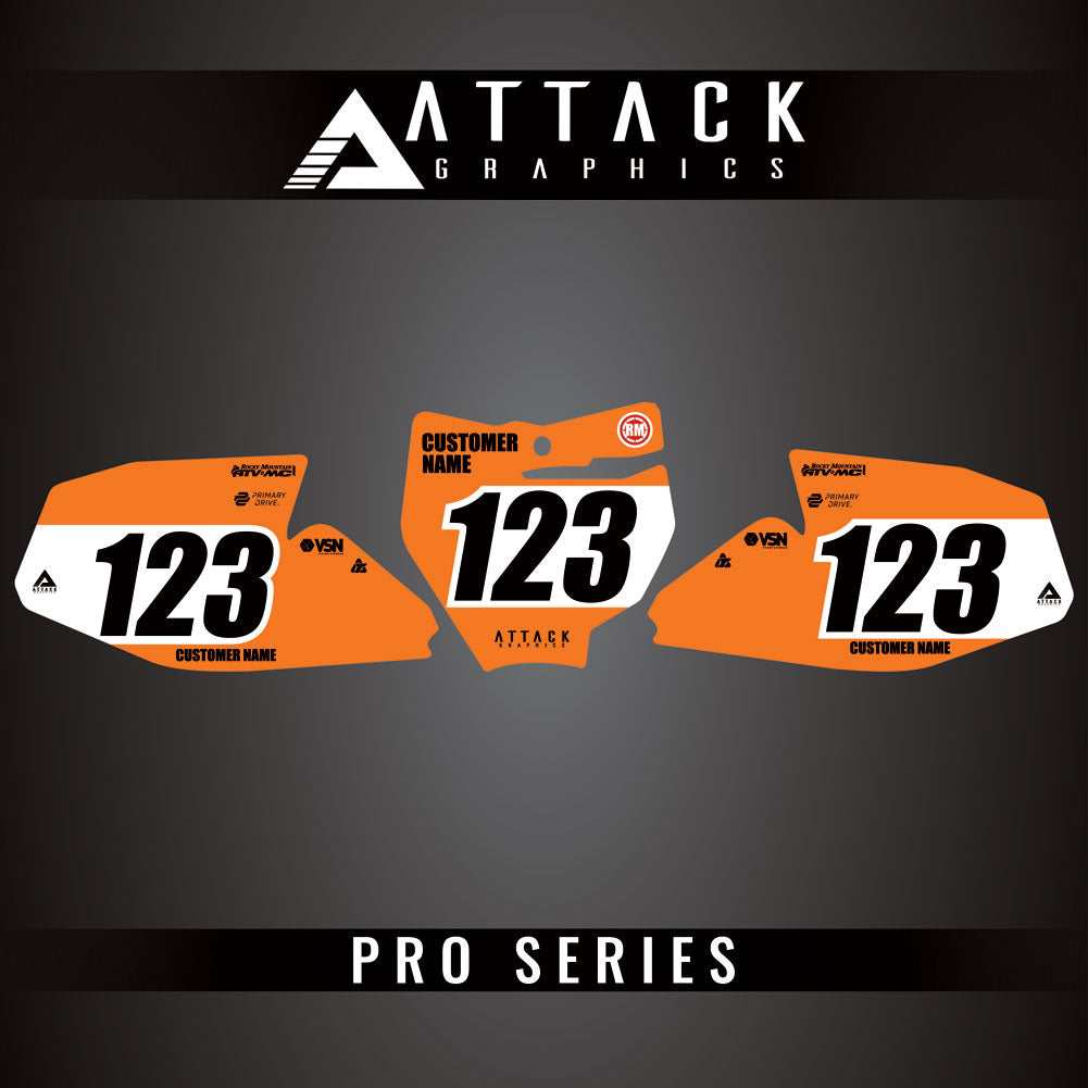 Attack Graphics Pro Series Number Plate Backgrounds#206985-P