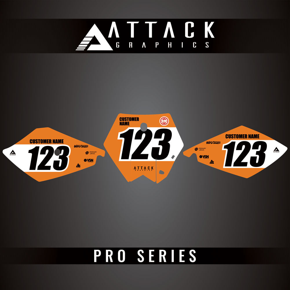 Attack Graphics Pro Series Number Plate Backgrounds#206985-P