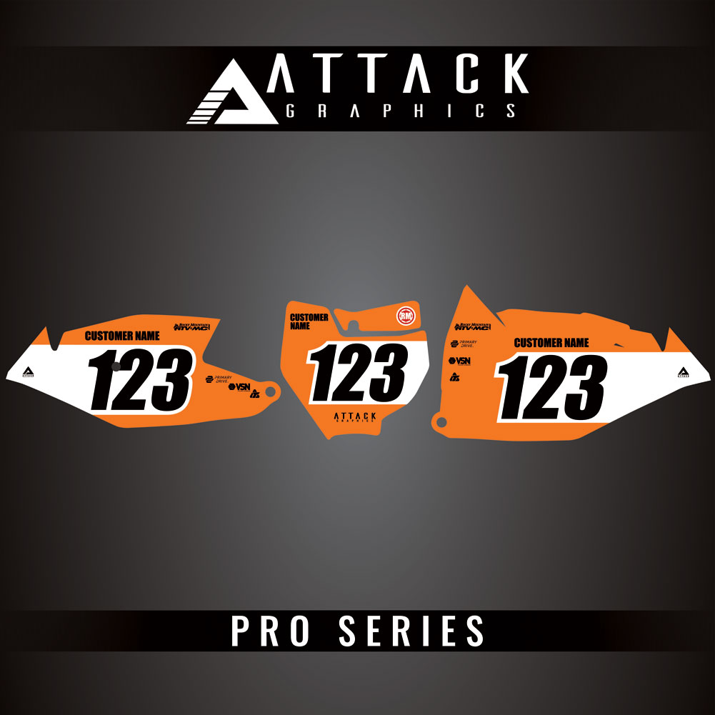 Attack Graphics Pro Series Number Plate Backgrounds#206985-P