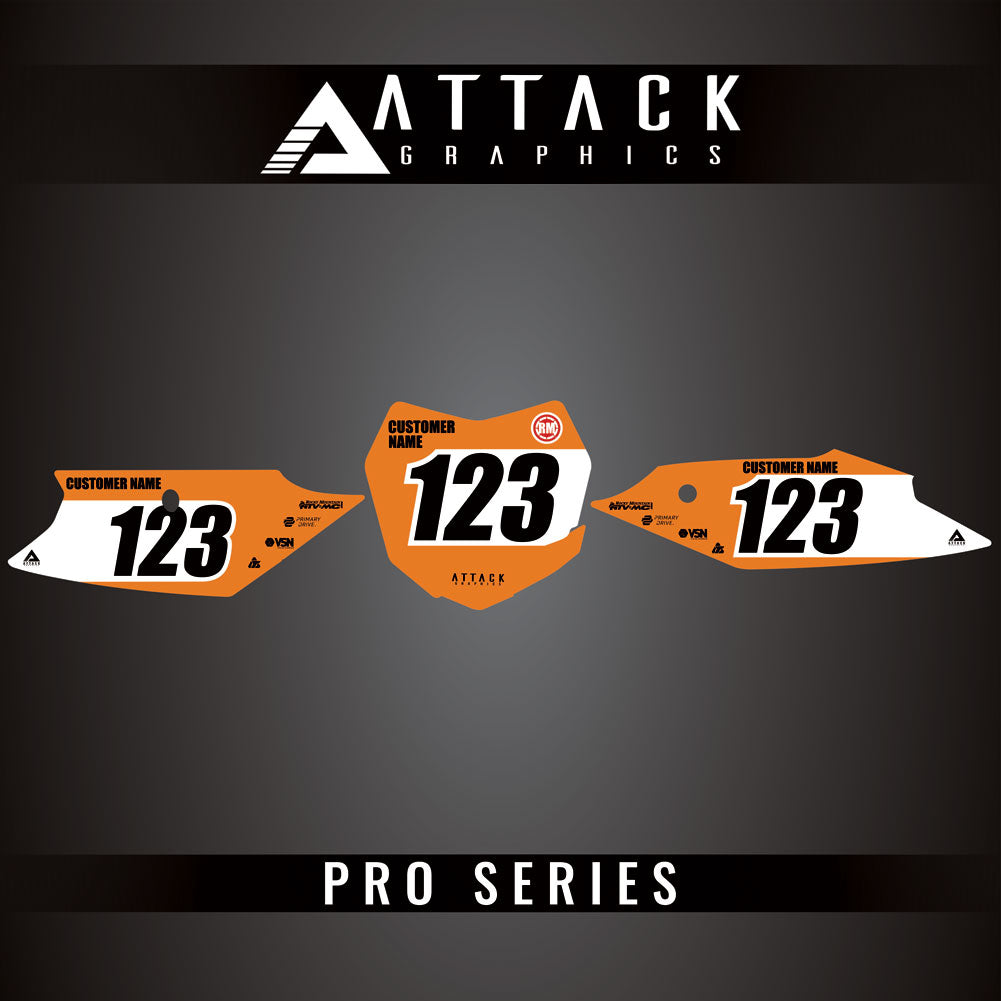 Attack Graphics Pro Series Number Plate Backgrounds#206985-P