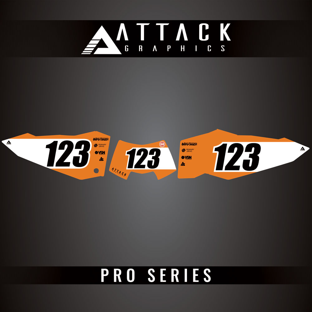 Attack Graphics Pro Series Number Plate Backgrounds#206985-P