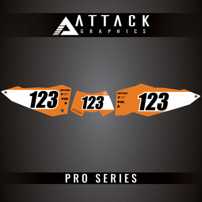 Attack Graphics Pro Series Number Plate Backgrounds#206985-P