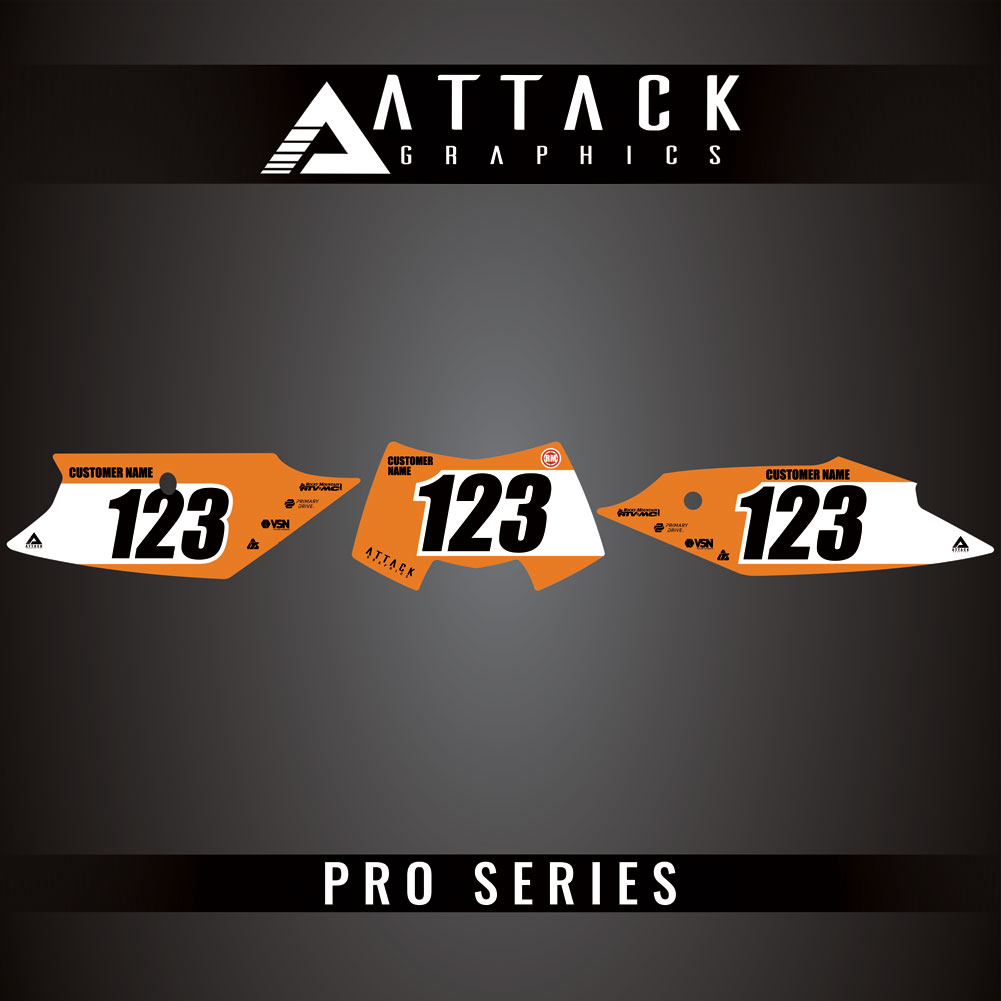 Attack Graphics Pro Series Number Plate Backgrounds#206985-P