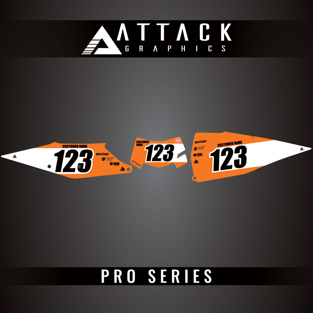 Attack Graphics Pro Series Number Plate Backgrounds#206985-P