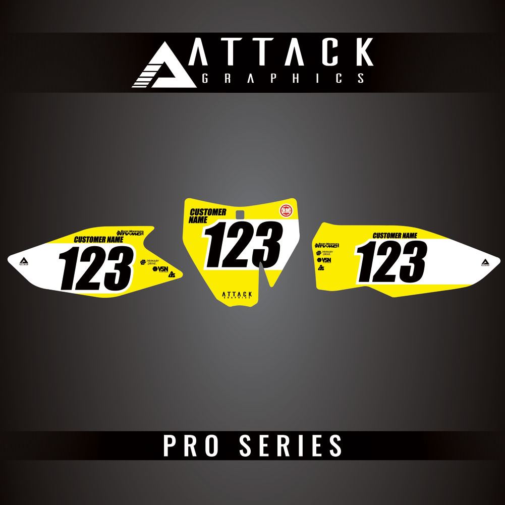 Attack Graphics Pro Series Number Plate Backgrounds#206985-P