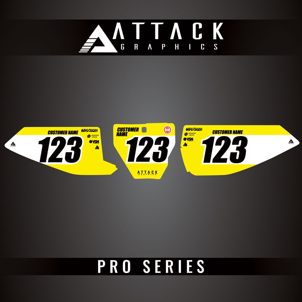 Attack Graphics Pro Series Number Plate Backgrounds#206985-P