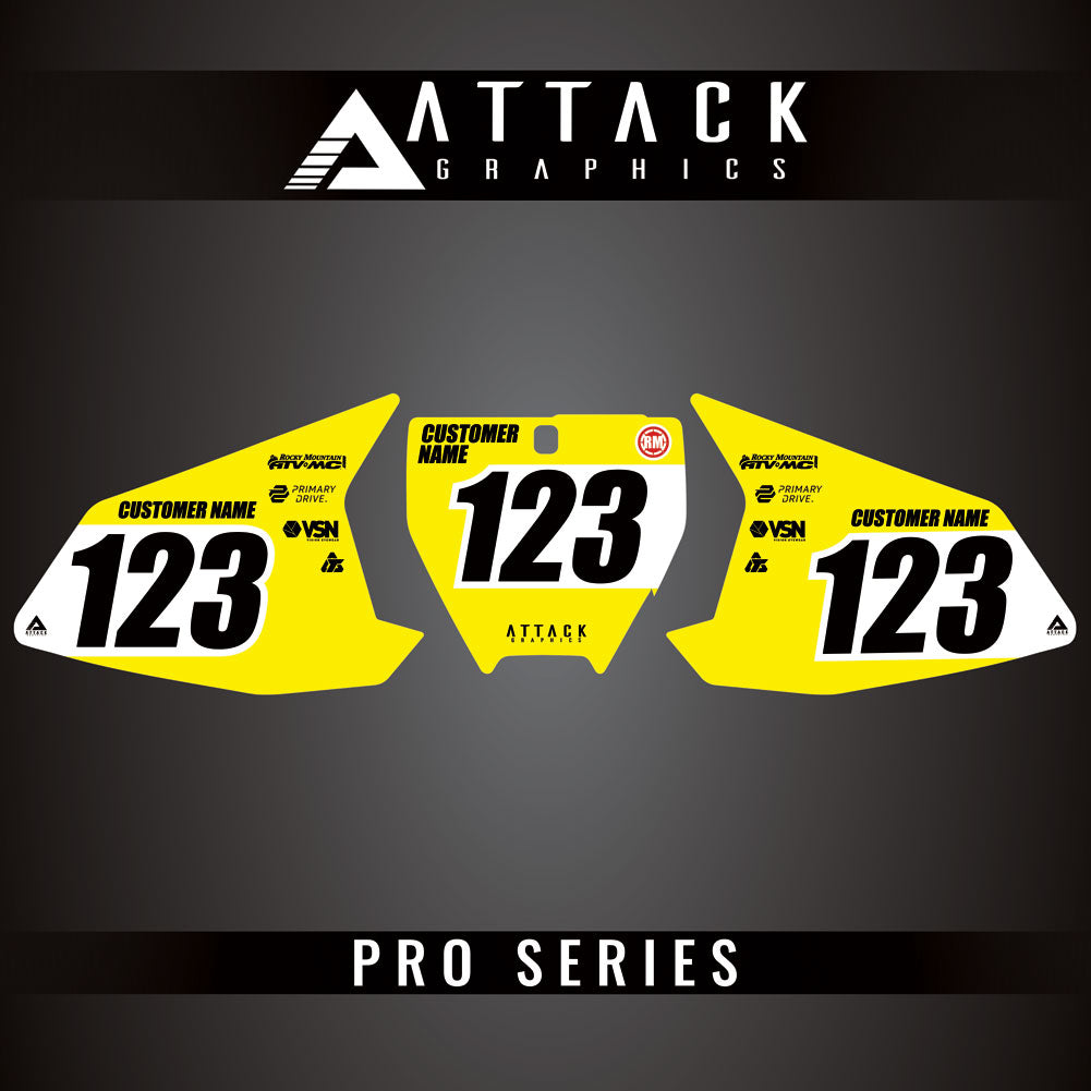 Attack Graphics Pro Series Number Plate Backgrounds#206985-P