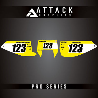 Attack Graphics Pro Series Number Plate Backgrounds#206985-P