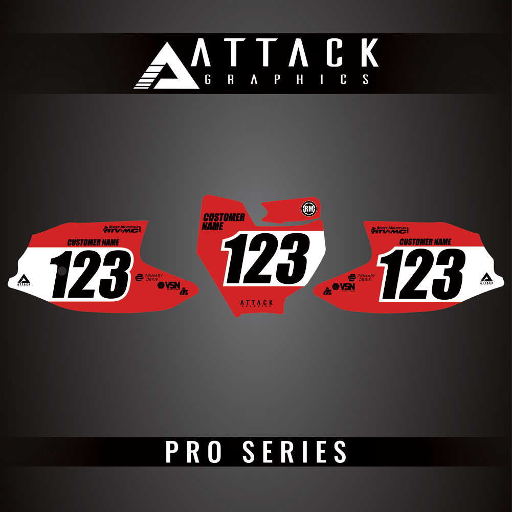 Attack Graphics Pro Series Number Plate Backgrounds#206985-P