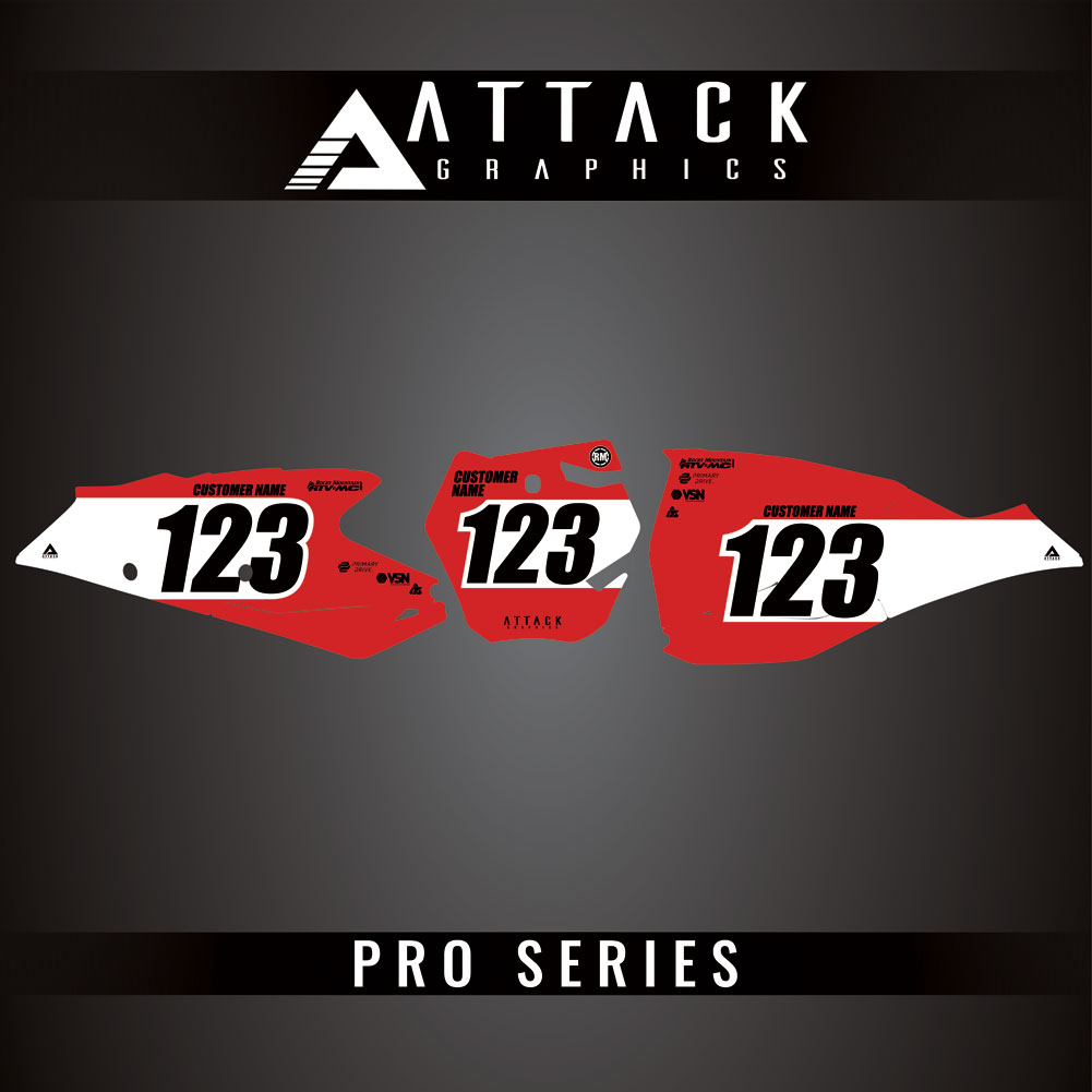 Attack Graphics Pro Series Number Plate Backgrounds#206985-P