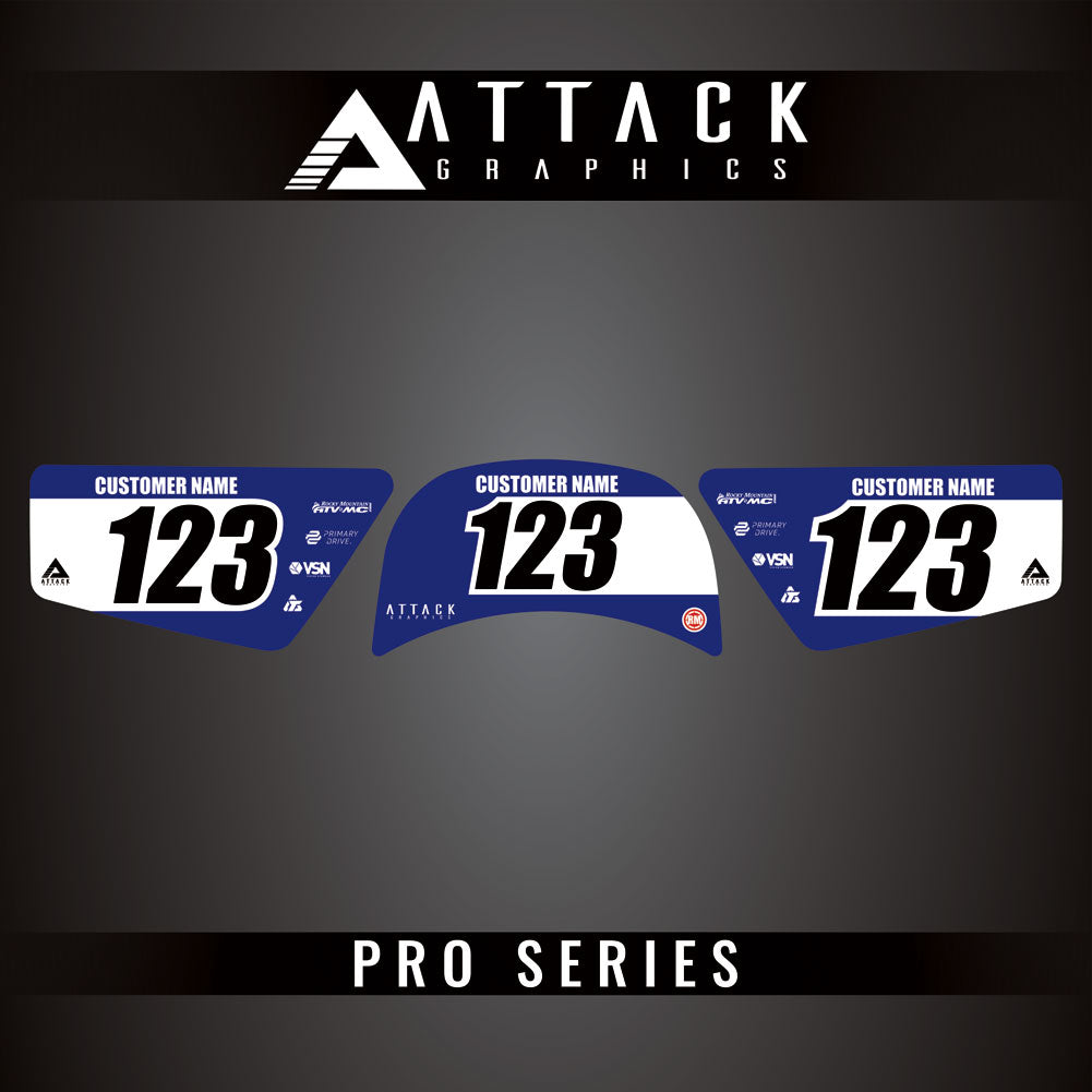 Attack Graphics Pro Series Number Plate Backgrounds#206985-P