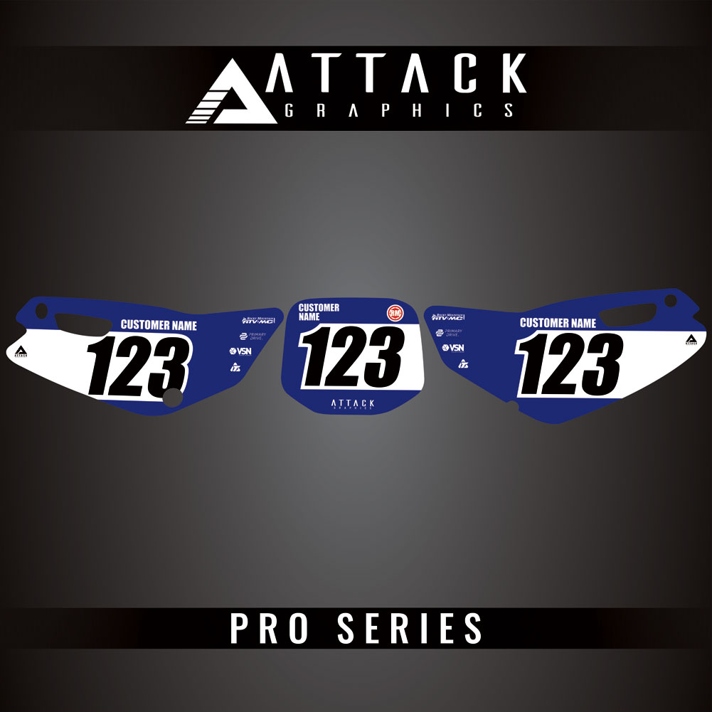 Attack Graphics Pro Series Number Plate Backgrounds#206985-P