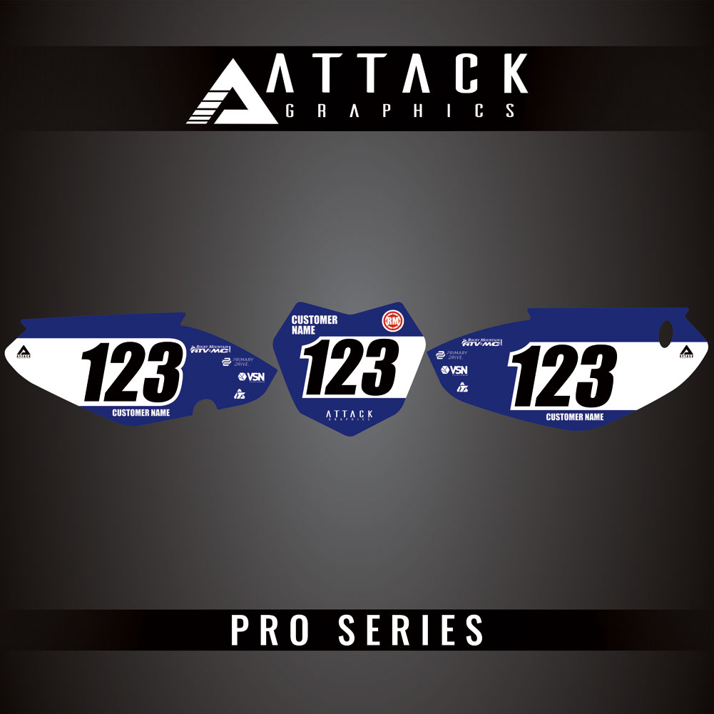 Attack Graphics Pro Series Number Plate Backgrounds#206985-P