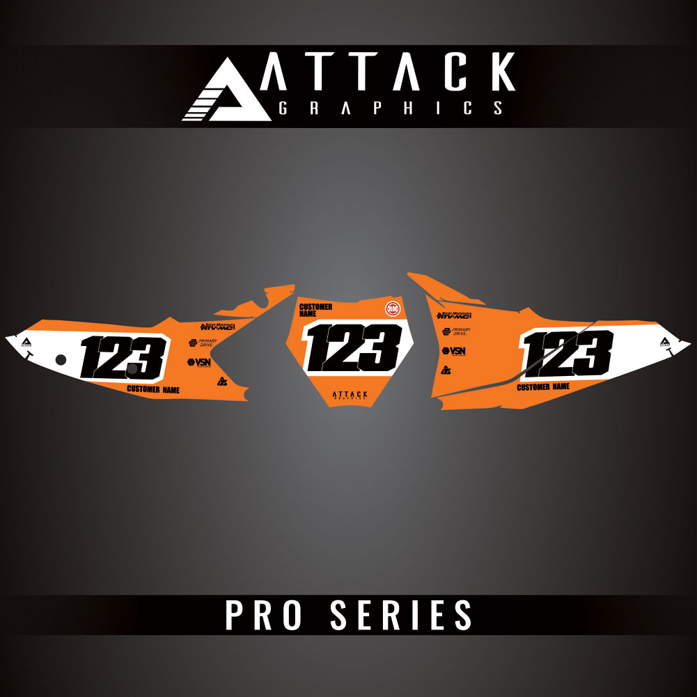 Attack Graphics Pro Series Number Plate Backgrounds#206985-P