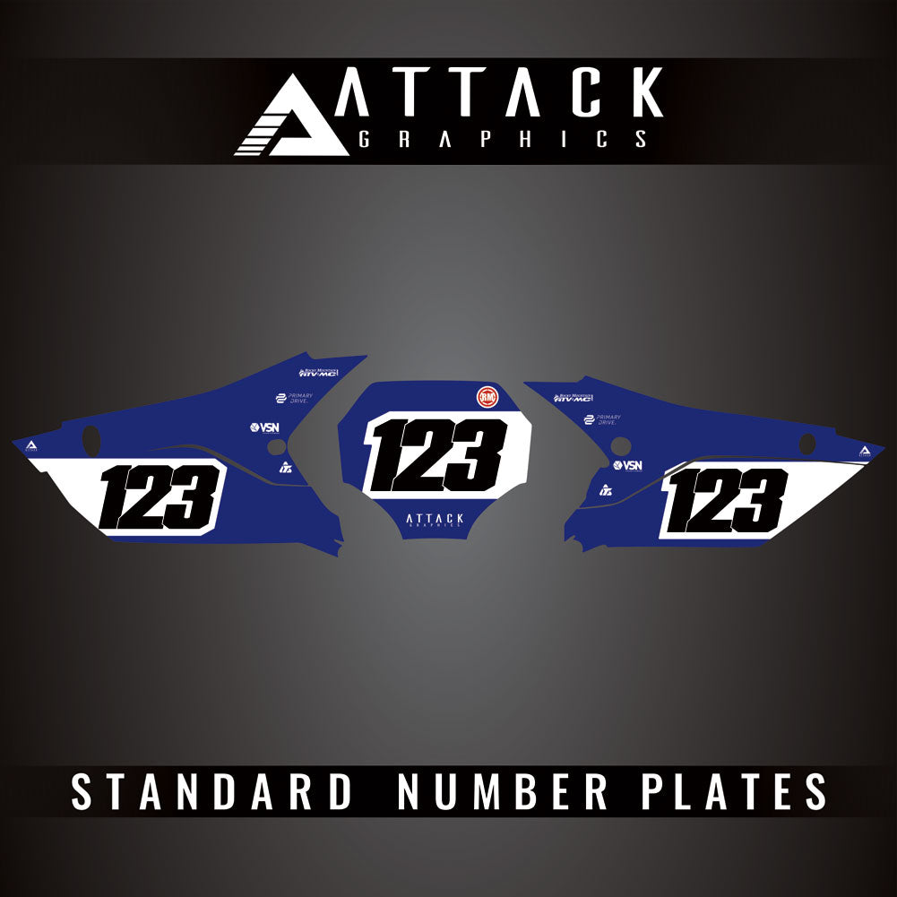 Attack Graphics Pro Series Number Plate Backgrounds#206985-P