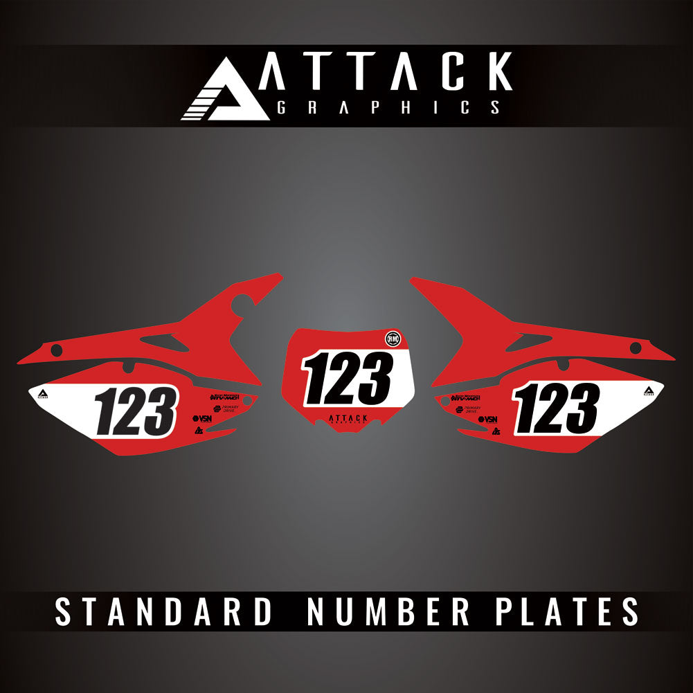 Attack Graphics Pro Series Number Plate Backgrounds#206985-P