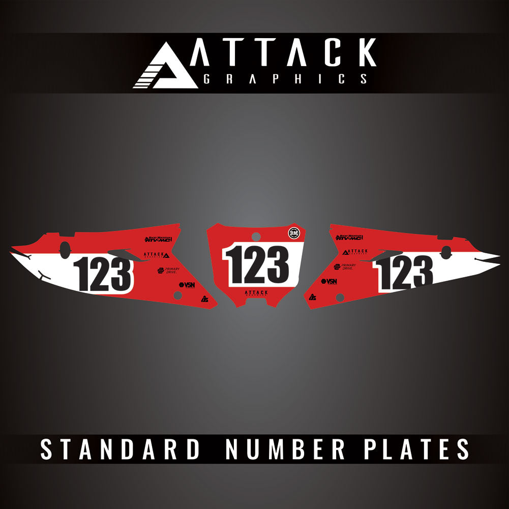 Attack Graphics Pro Series Number Plate Backgrounds#206985-P