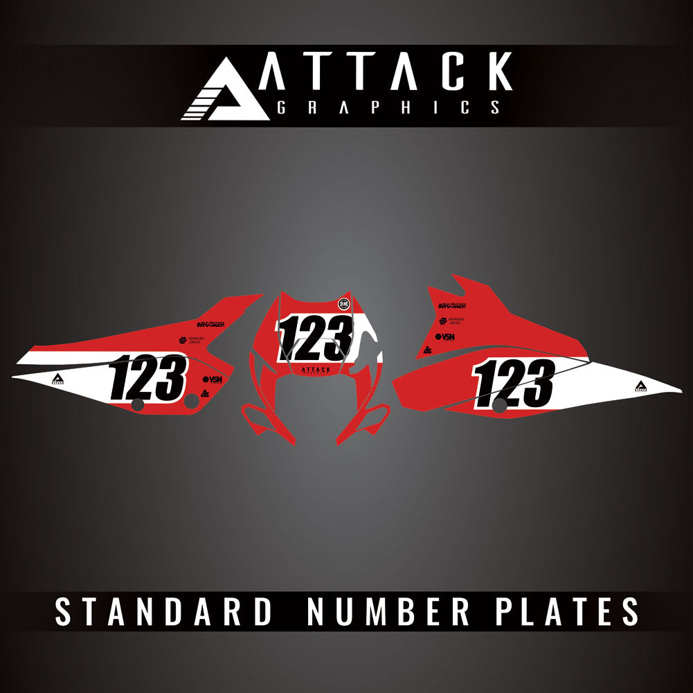 Attack Graphics Pro Series Number Plate Backgrounds#206985-P