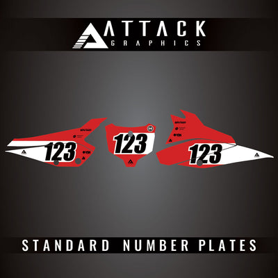 Attack Graphics Pro Series Number Plate Backgrounds#206985-P