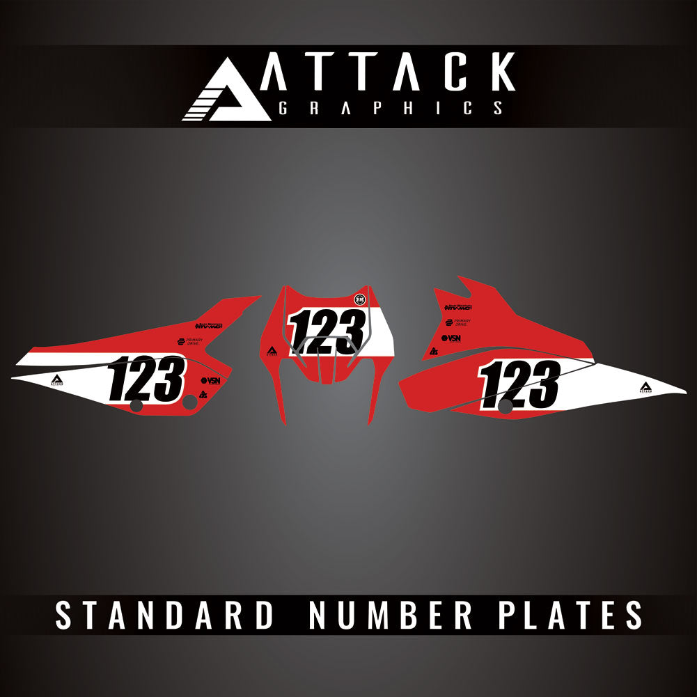 Attack Graphics Pro Series Number Plate Backgrounds#206985-P