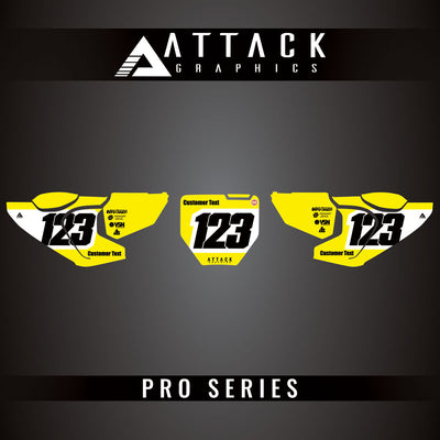 Attack Graphics Pro Series Number Plate Backgrounds#206985-P