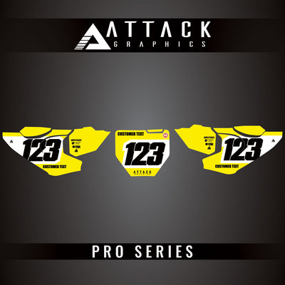 Attack Graphics Pro Series Number Plate Backgrounds#206985-P