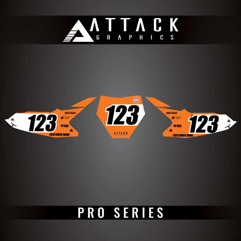 Attack Graphics Pro Series Number Plate Backgrounds#206985-P