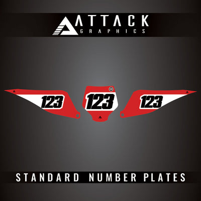 Attack Graphics Pro Series Number Plate Backgrounds#206985-P1