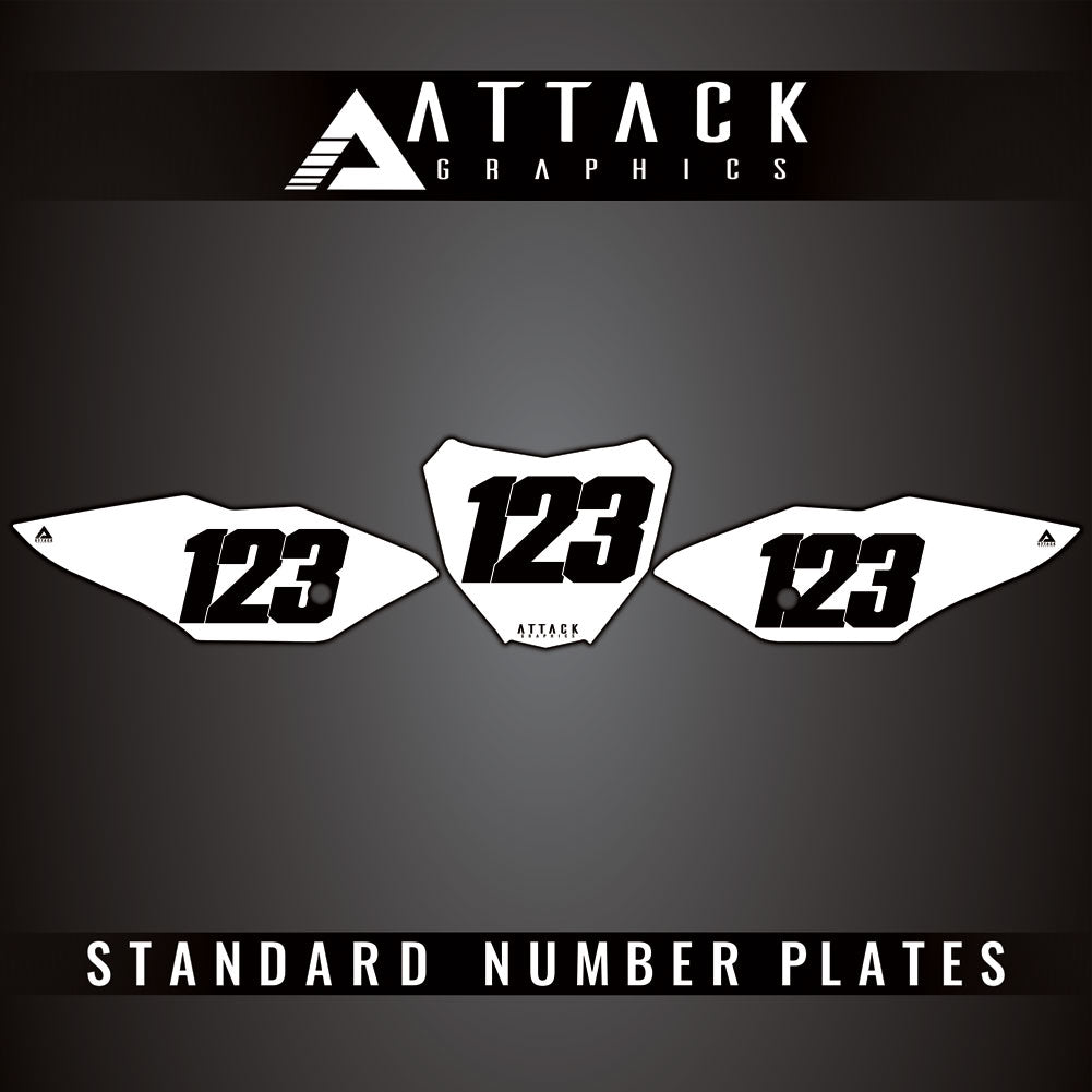 Attack Graphics Standard Restyle Number Plate Backgrounds#206987-P