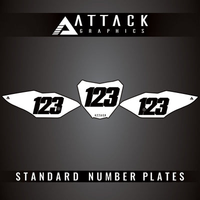 Attack Graphics Standard Restyle Number Plate Backgrounds#206987-P