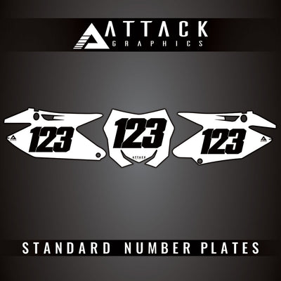 Attack Graphics Standard Restyle Number Plate Backgrounds#206987-P