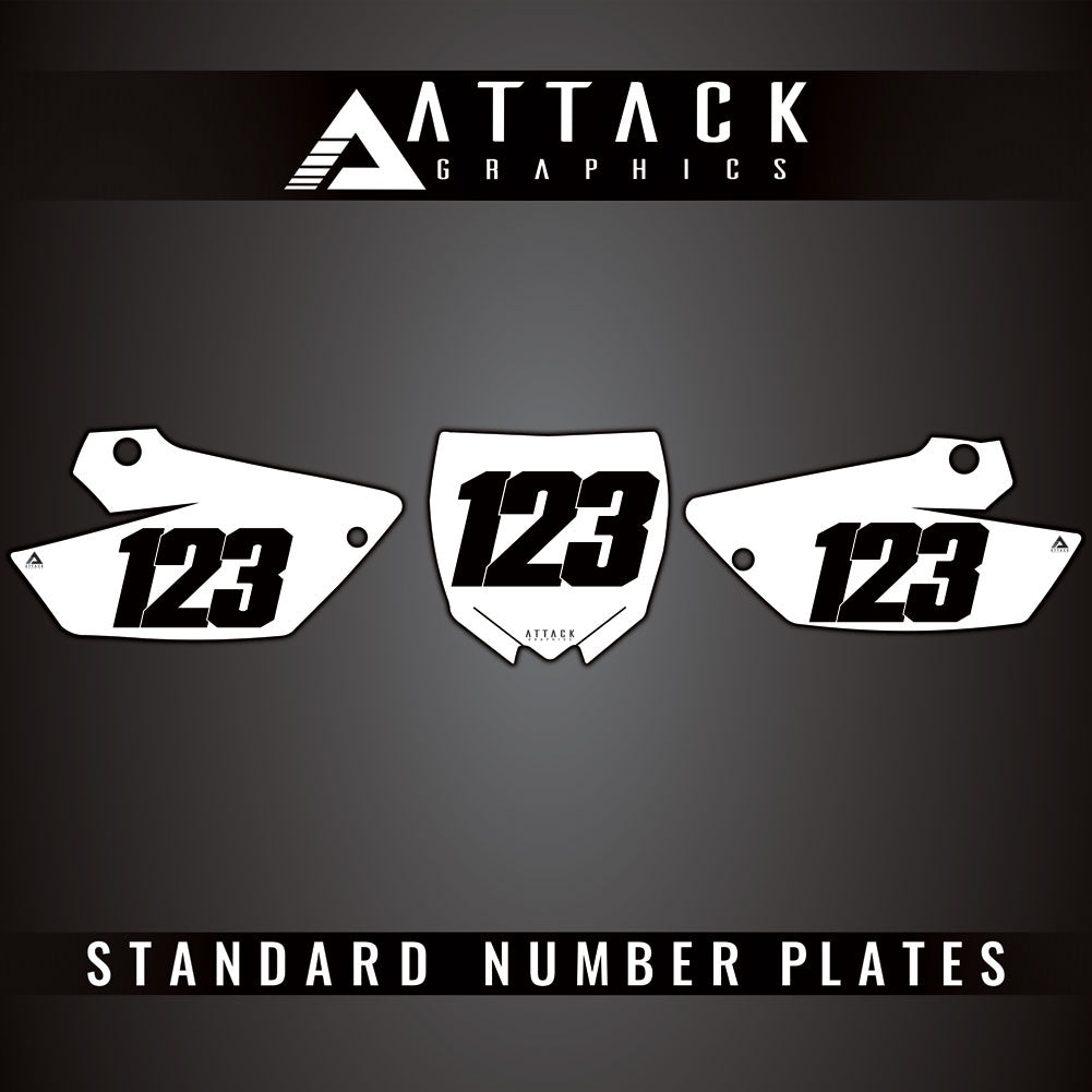 Attack Graphics Standard Restyle Number Plate Backgrounds#206987-P