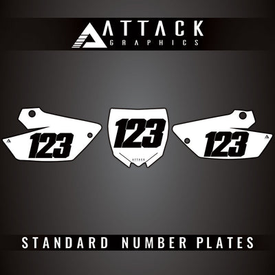 Attack Graphics Standard Restyle Number Plate Backgrounds#206987-P