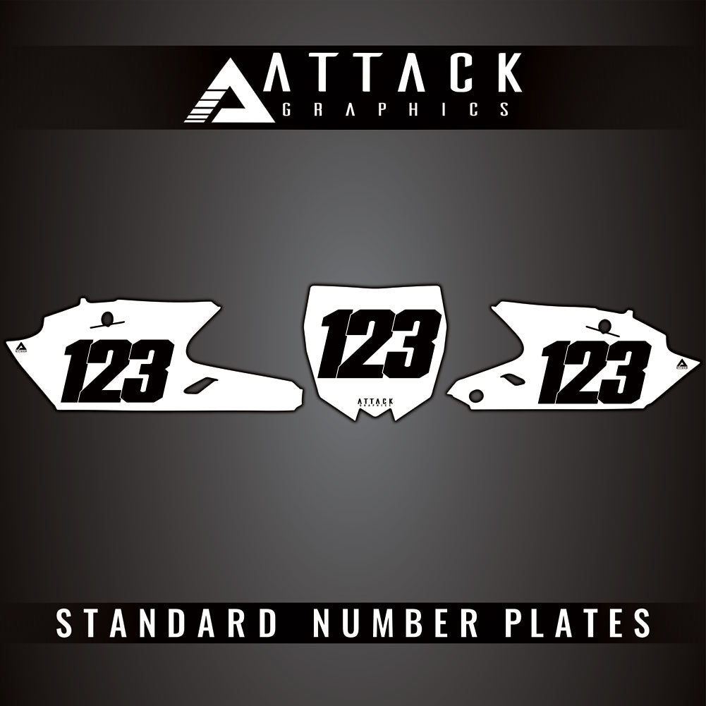 Attack Graphics Standard Restyle Number Plate Backgrounds#206987-P
