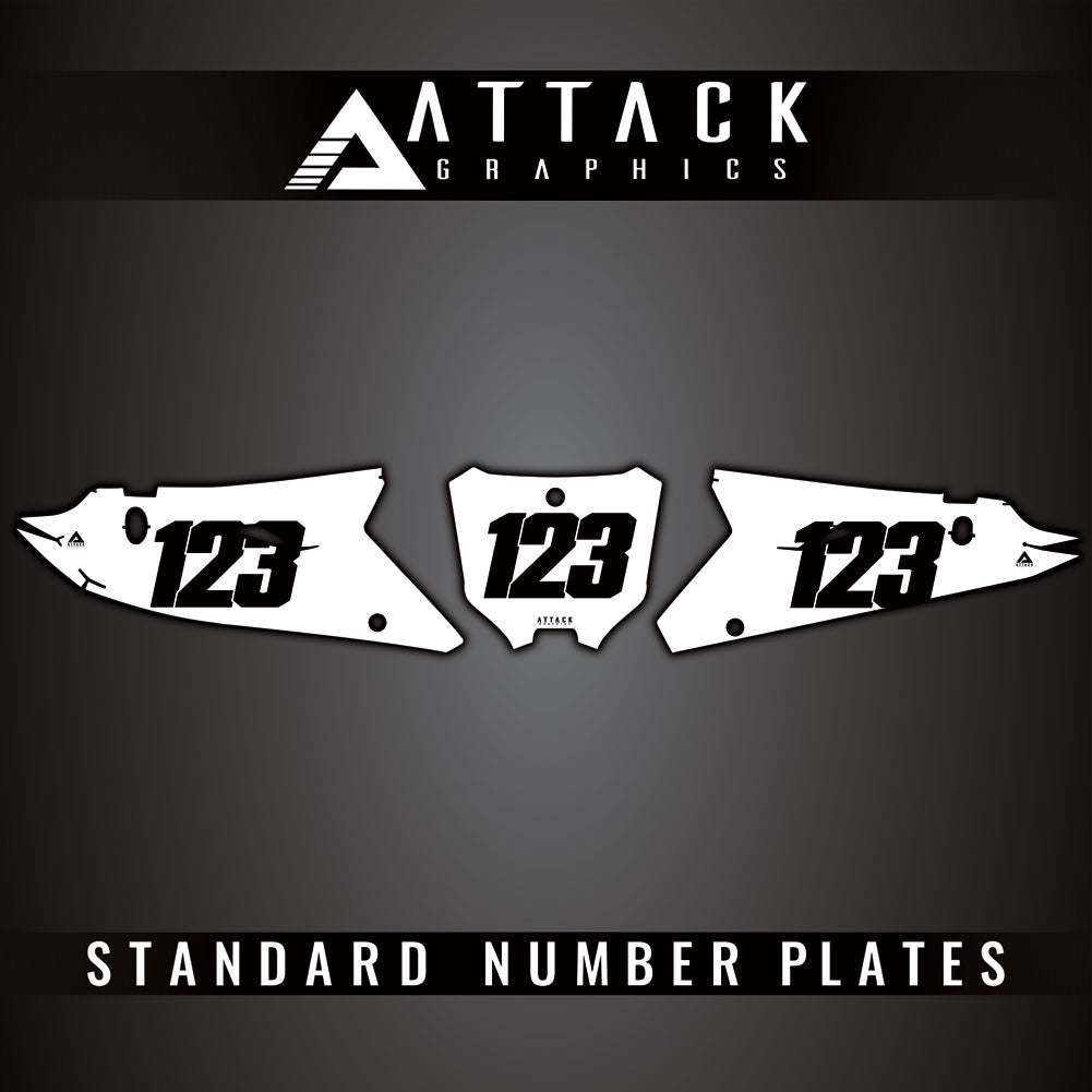 Attack Graphics Standard Restyle Number Plate Backgrounds#206987-P