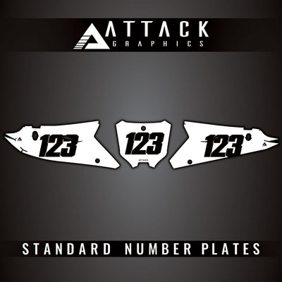 Attack Graphics Standard Restyle Number Plate Backgrounds#206987-P