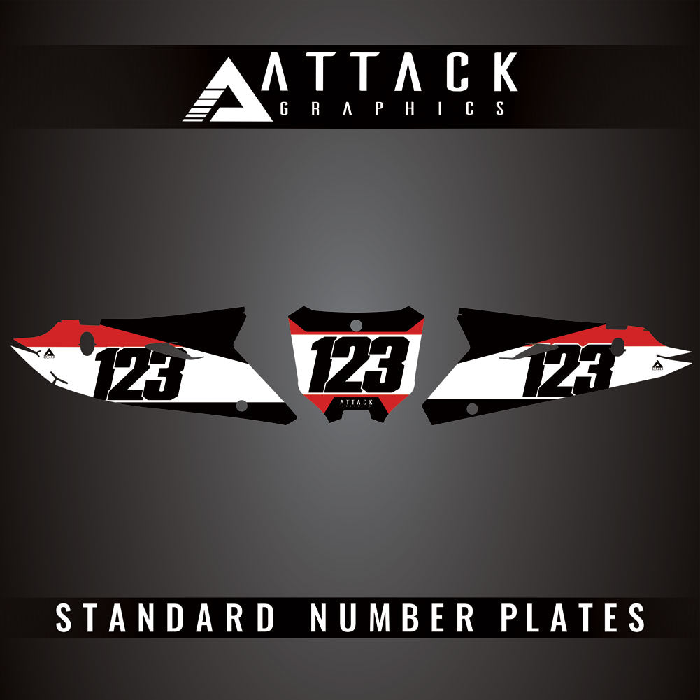 Attack Graphics Elite Restyle Number Plate Backgrounds#206988-P